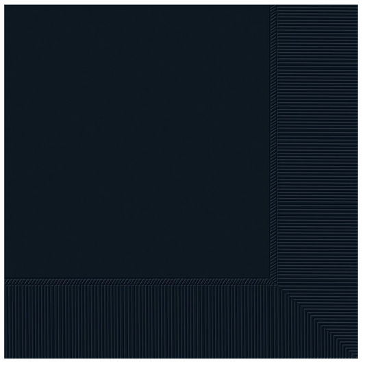 Jet Black Beverage Napkins 40ct
