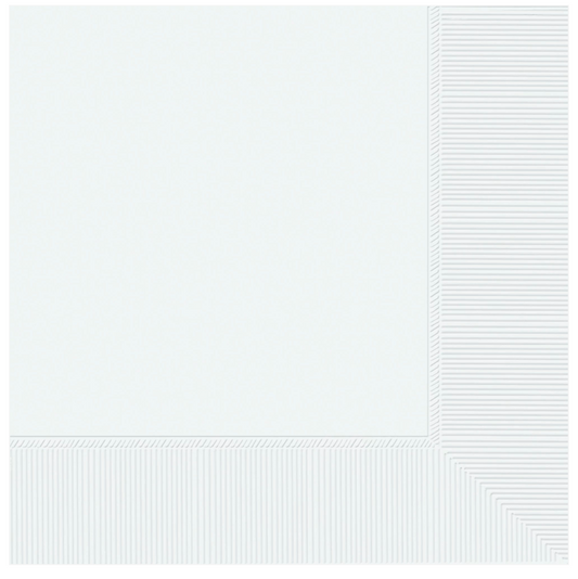 Frosty White Lunch Napkins 40ct