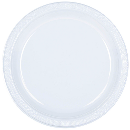 Clear 10.25 inch Plastic Plate 50ct
