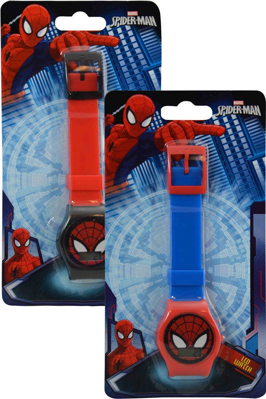 Colores del reloj digital Spiderman