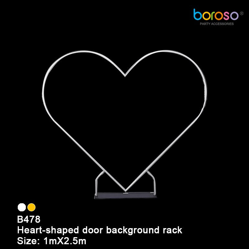 Borosino Heart-shaped door background rack