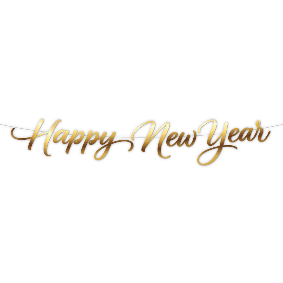 New Years Eve Script Foil Banner 1ct