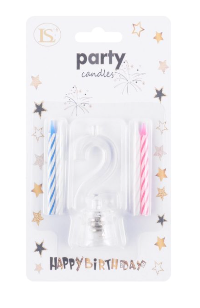 Flashing Birthday Candle with Holder #2