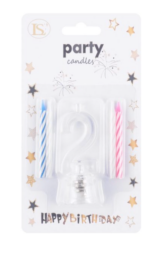Flashing Birthday Candle with Holder #2