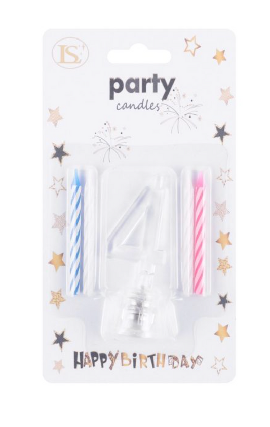 Flashing Birthday Candle with Holder #4