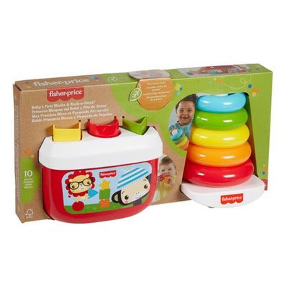 Primeros bloques y Rock-a-Stack de Fisher-Price Baby