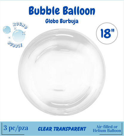 House of Balloons Bubble Balloon 18 inch 3ct