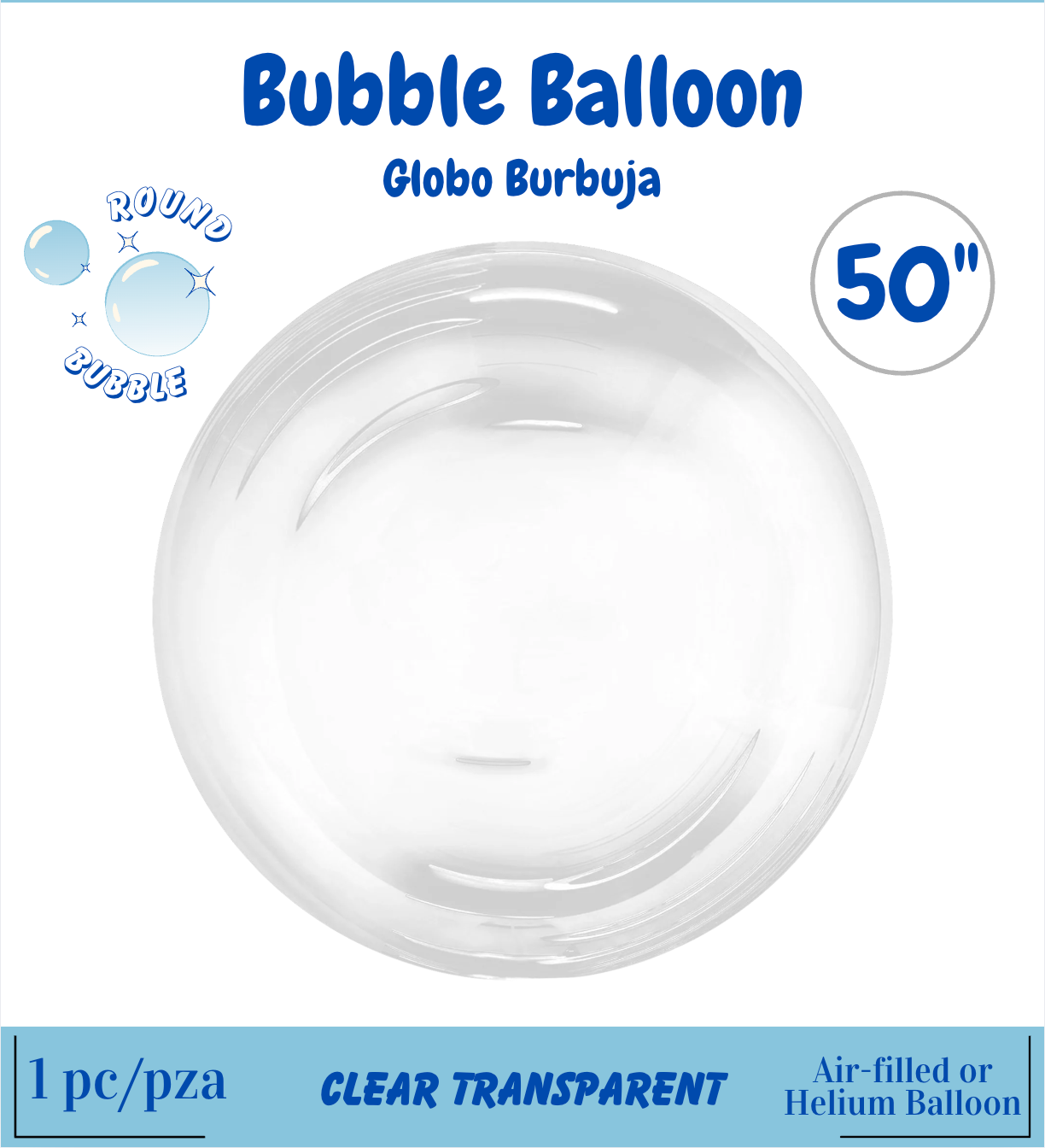 House of Balloons Bubble Balloon 50 inch 1ct