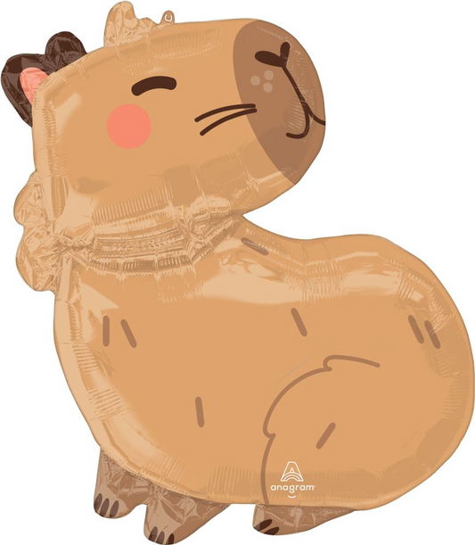 Anagram Capybara Craze 24 inch Foil Balloon 1ct