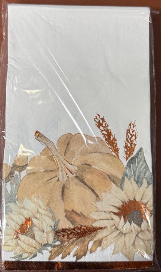 Family Thanksgiving Gingham Guest Napkins 16ct