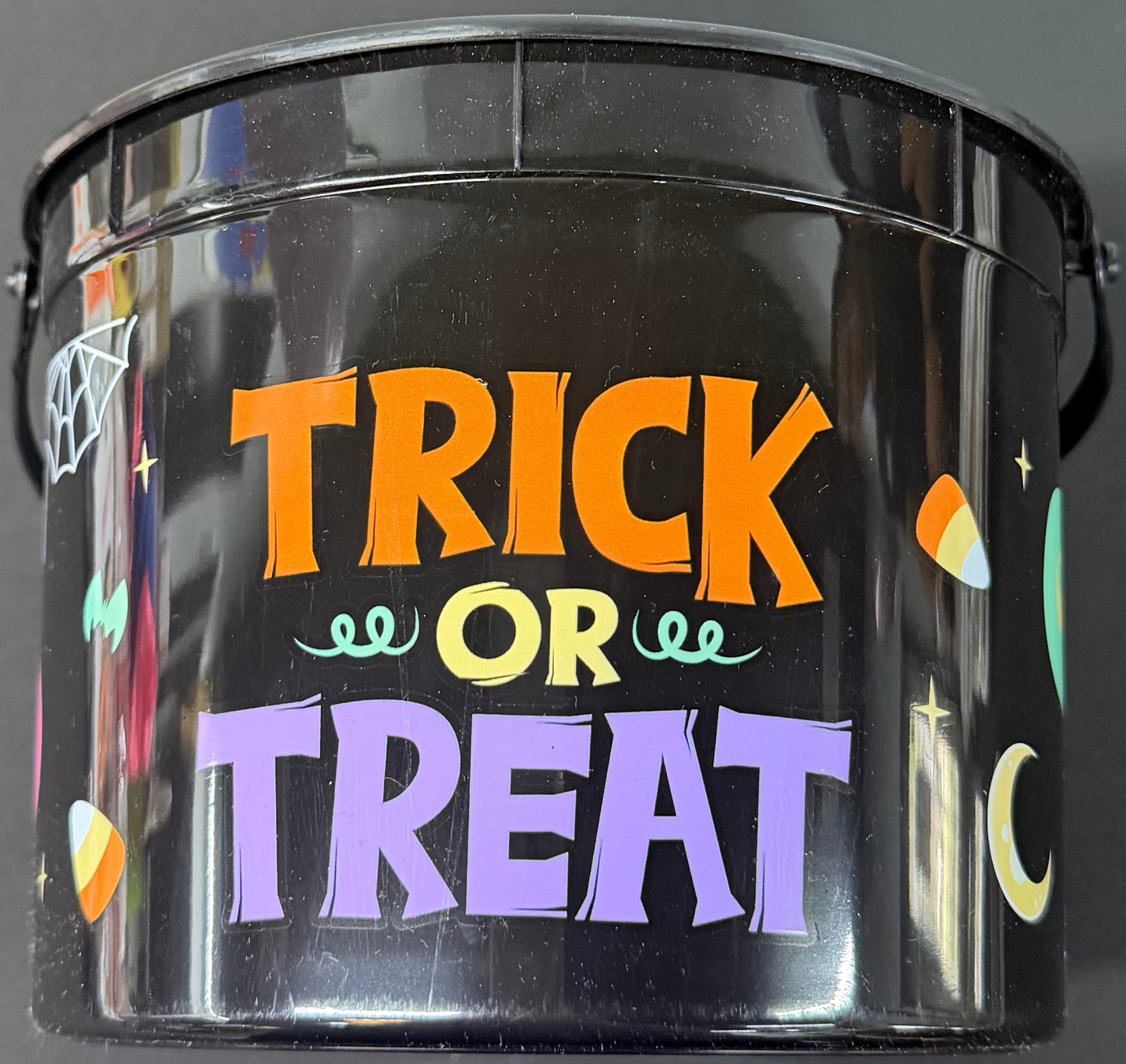 Halloween Decor 9 inch Plastic Bucket 1ct