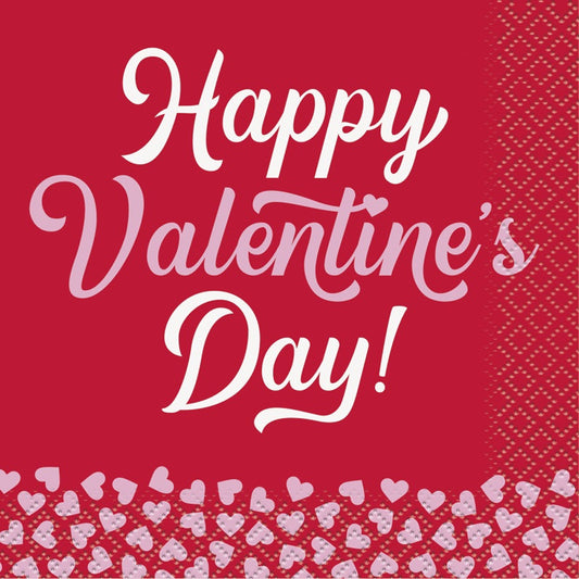 Valentines Day XOXO Beverage Napkins 16ct