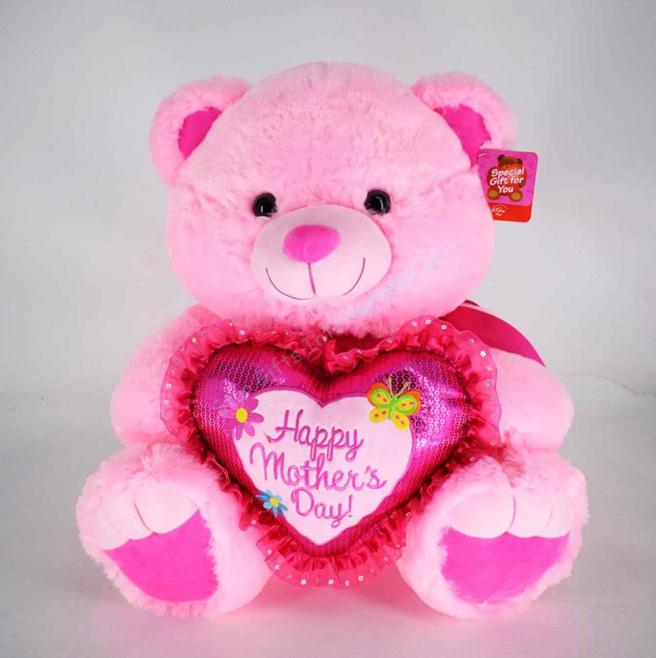 20in Pink Bear Happy Mothers Day