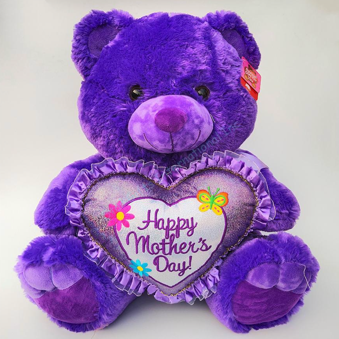 20in Purple Bear Happy Mothers Day