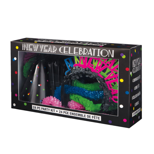 Neon Dots New Years Kit For 8