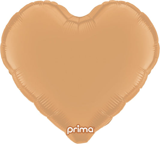 Prima  Caramel Heart 18 inch Foil Balloon 1ct