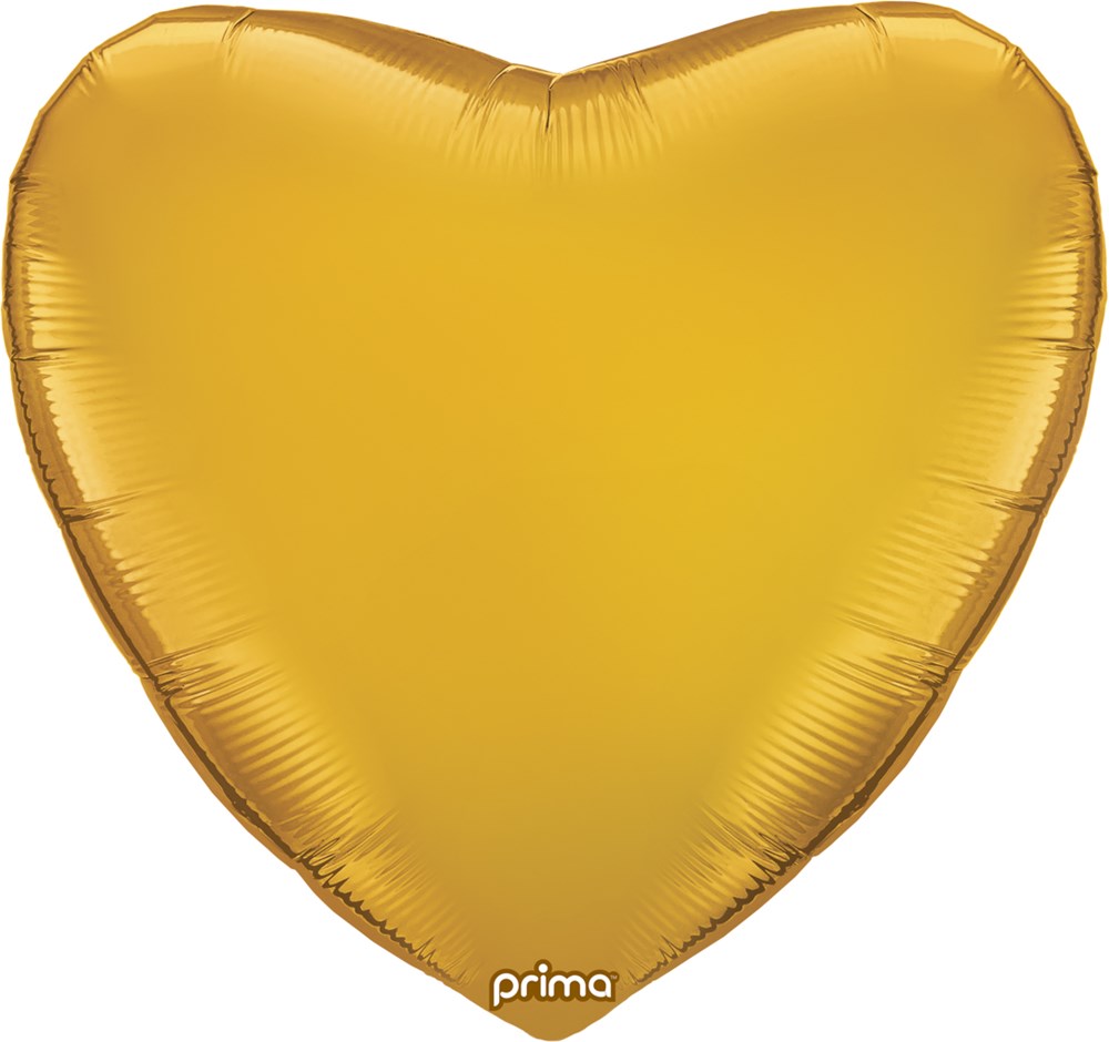 Prima  Gold Heart 32 inch Foil Balloon 1ct