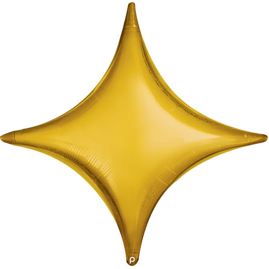 Prima  Gold Star Point 30 inch Deco Balloon 5ct