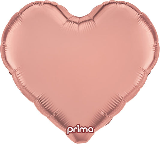 Prima  Rose Gold Heart 18 inch Foil Balloon 1ct