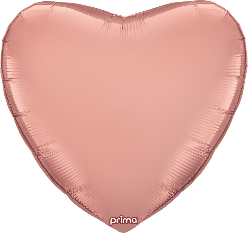 Prima  Rose Gold Heart 32 inch Foil Balloon 1ct