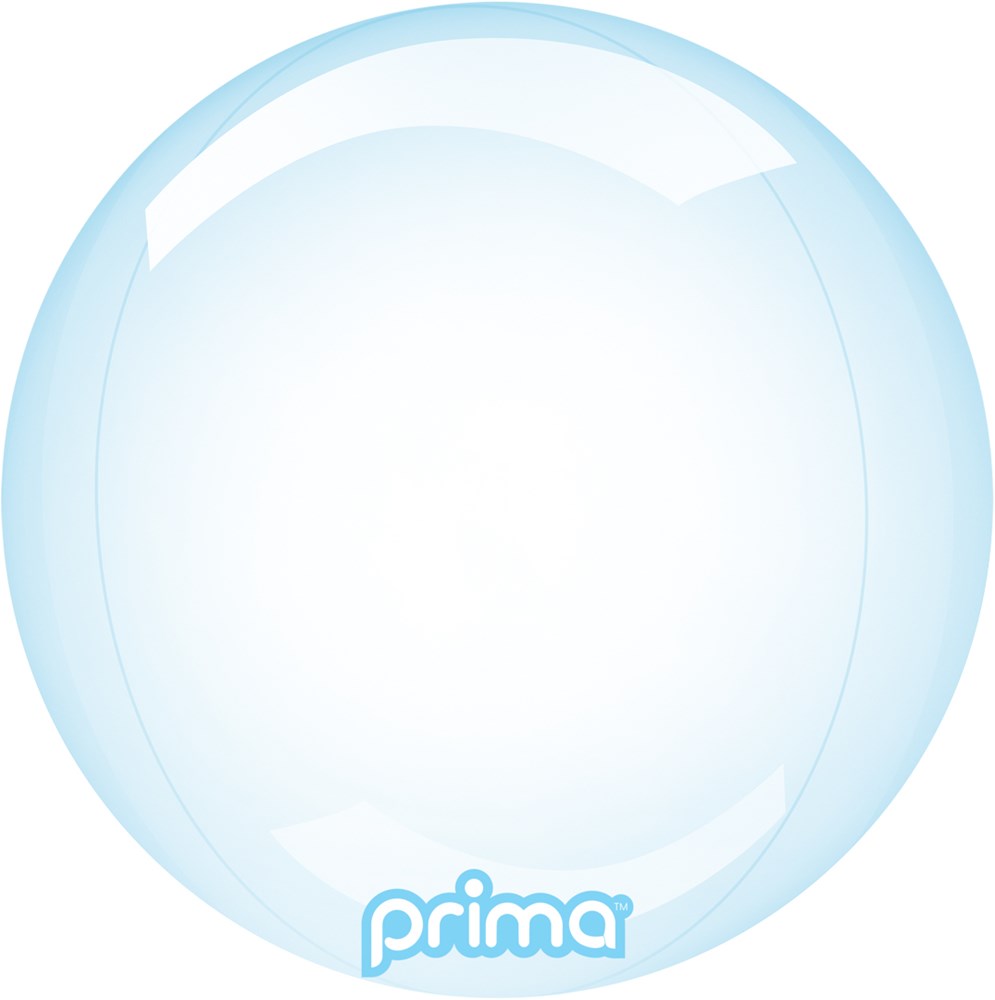 Prima Blue Glass Sphere 10 inch Sphere Balloon 1ct