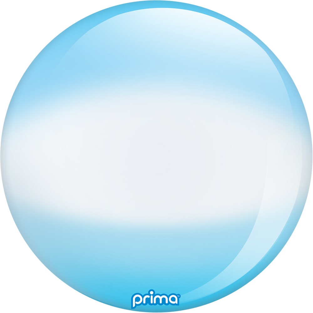 Prima  Blue Halo Sphere 20 inch Sphere Balloon 1ct