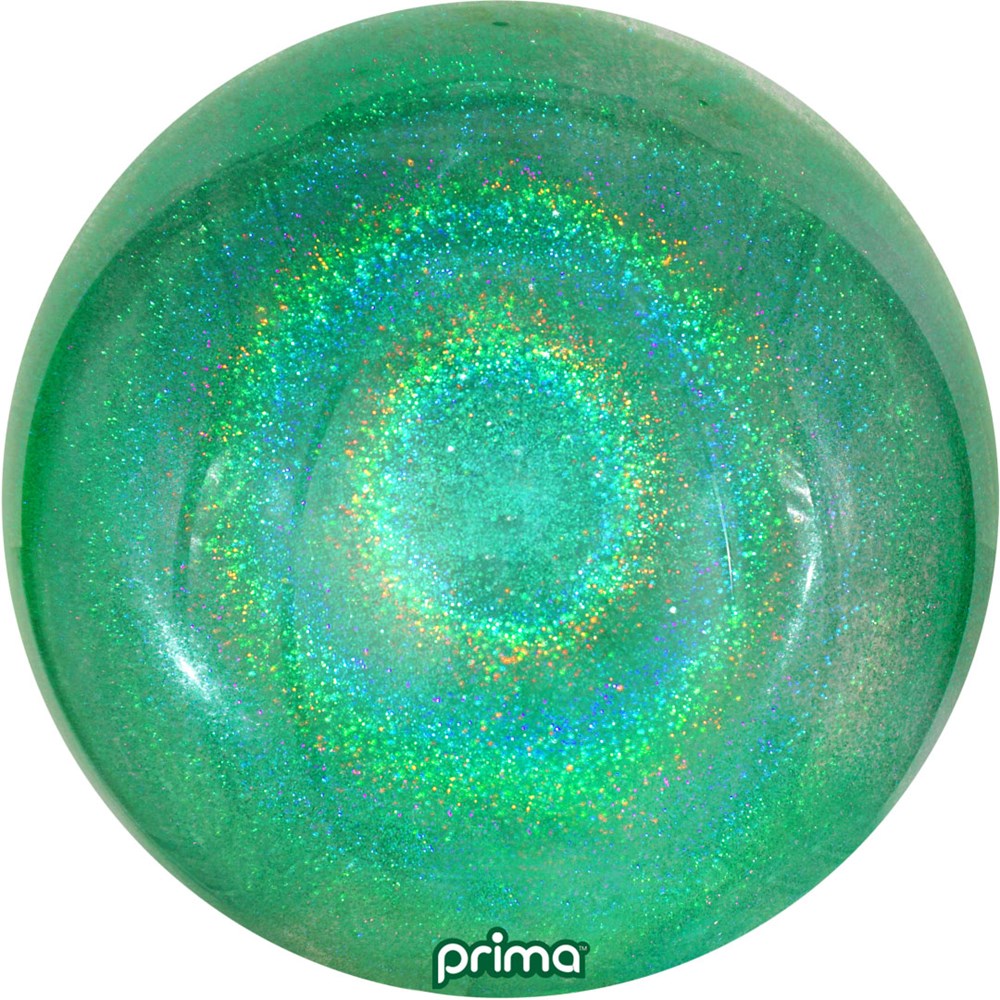 Prima  Green Glitter Sphere 20 inch Sphere Balloon 1ct