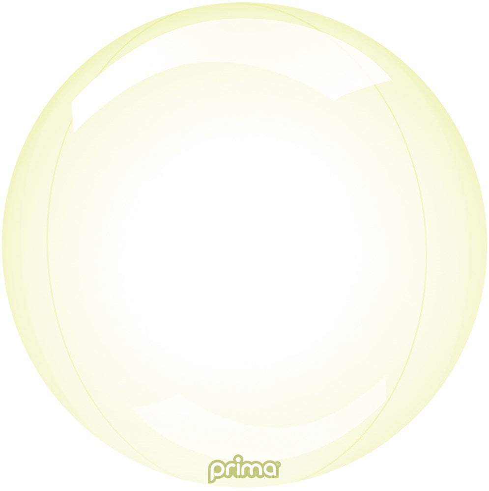 Prima Yellow Glass Sphere 20 inch Sphere Balloon 1ct