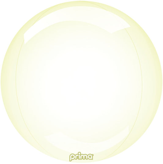 Prima Yellow Glass Sphere 20 inch Sphere Balloon 1ct