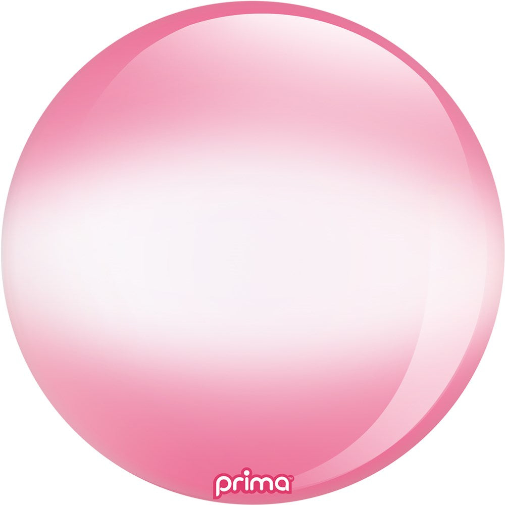 Prima  Pink Halo Sphere 20 inch Sphere Balloon 1ct