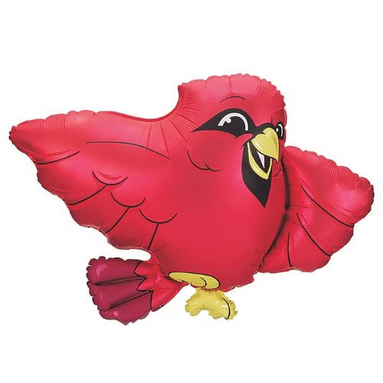 Globo de aluminio con forma de cardenal betálico de 28 pulgadas, 1 unidad