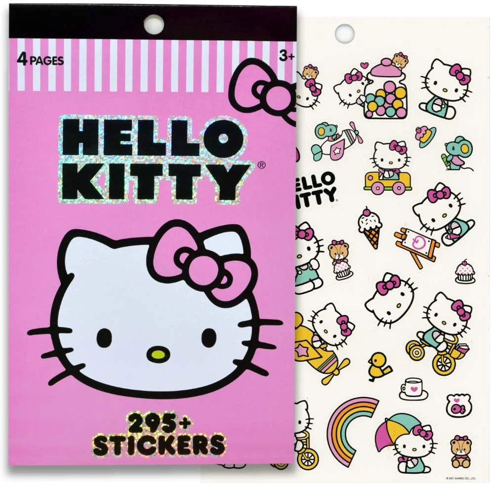 Bloc de pegatinas de Hello Kitty, 200 unidades, 4 hojas