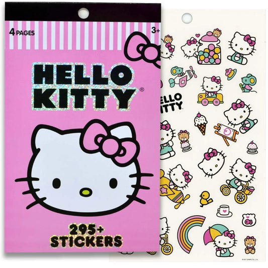 Bloc de pegatinas de Hello Kitty, 200 unidades, 4 hojas