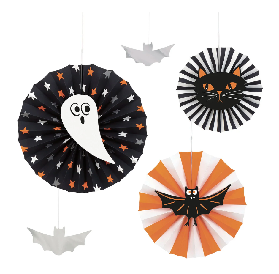 Kit de decoración colgante de Halloween de murciélagos y abucheos