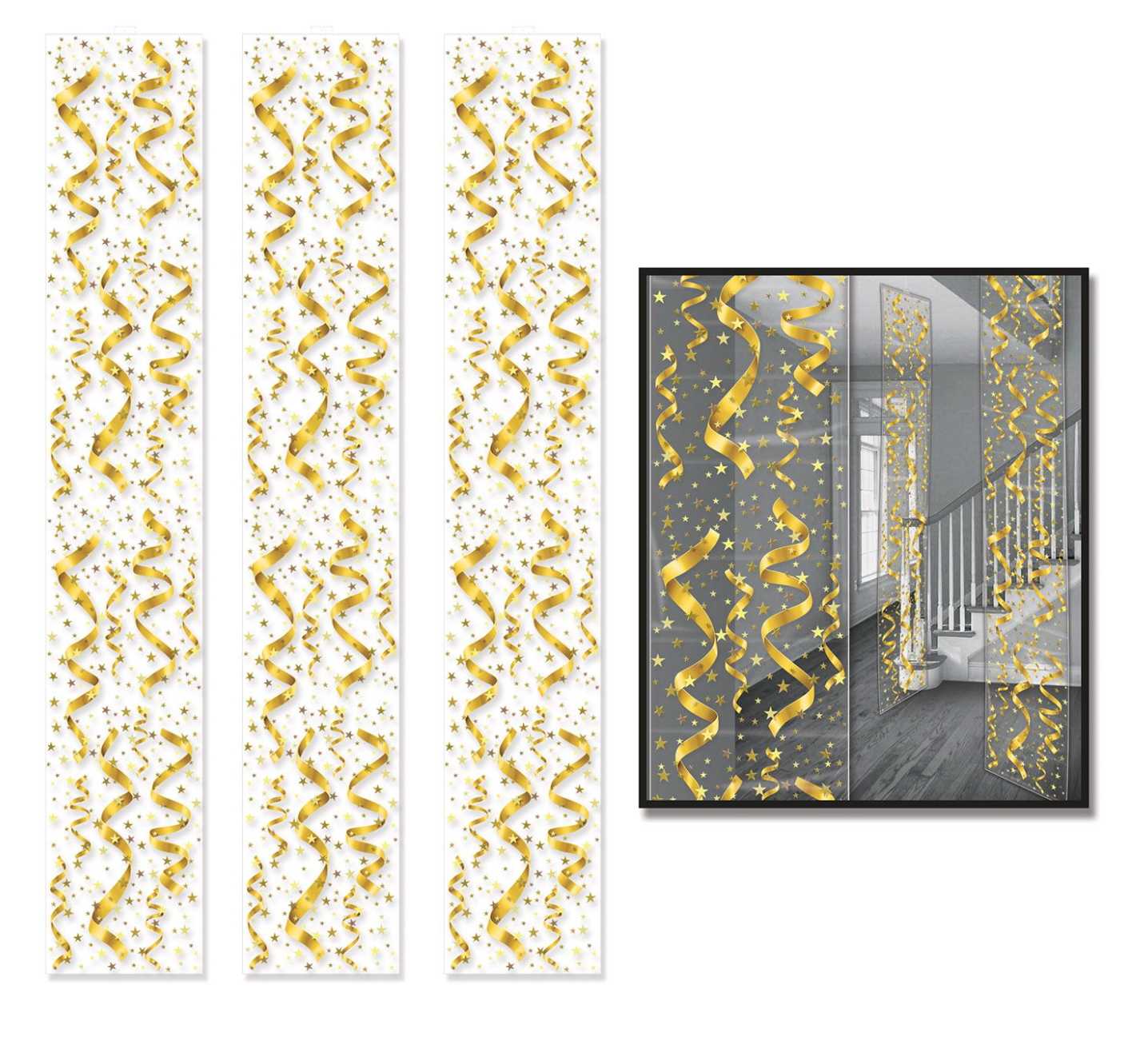 New Years Serps and Confetti Party Panel