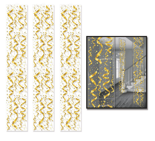 New Years Serps and Confetti Party Panel