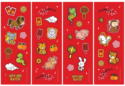 Pegatinas de Año Nuevo Chino