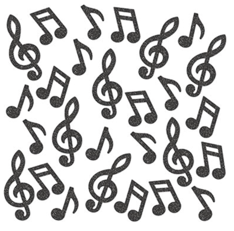 Musical Note Deluxe Sparkle Confetti