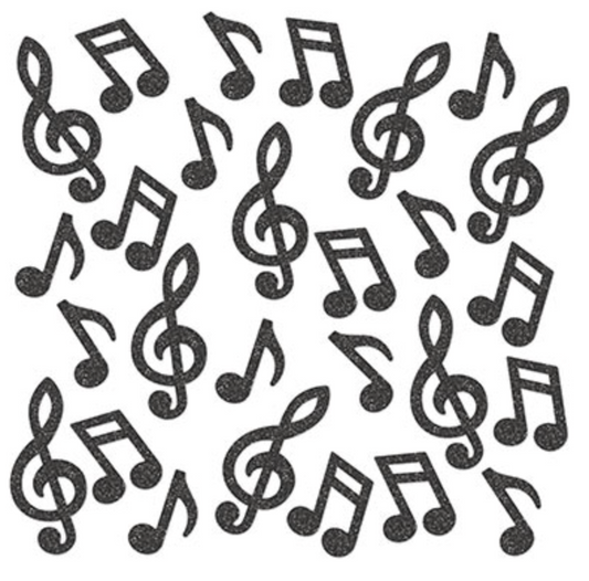 Musical Note Deluxe Sparkle Confetti