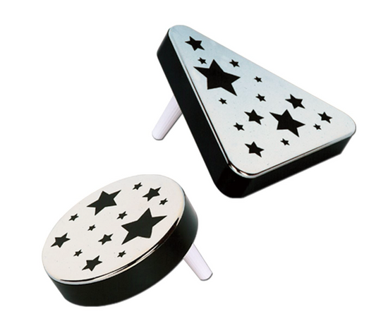 NYE Plastic Metallic Black and Silver Noisemakers