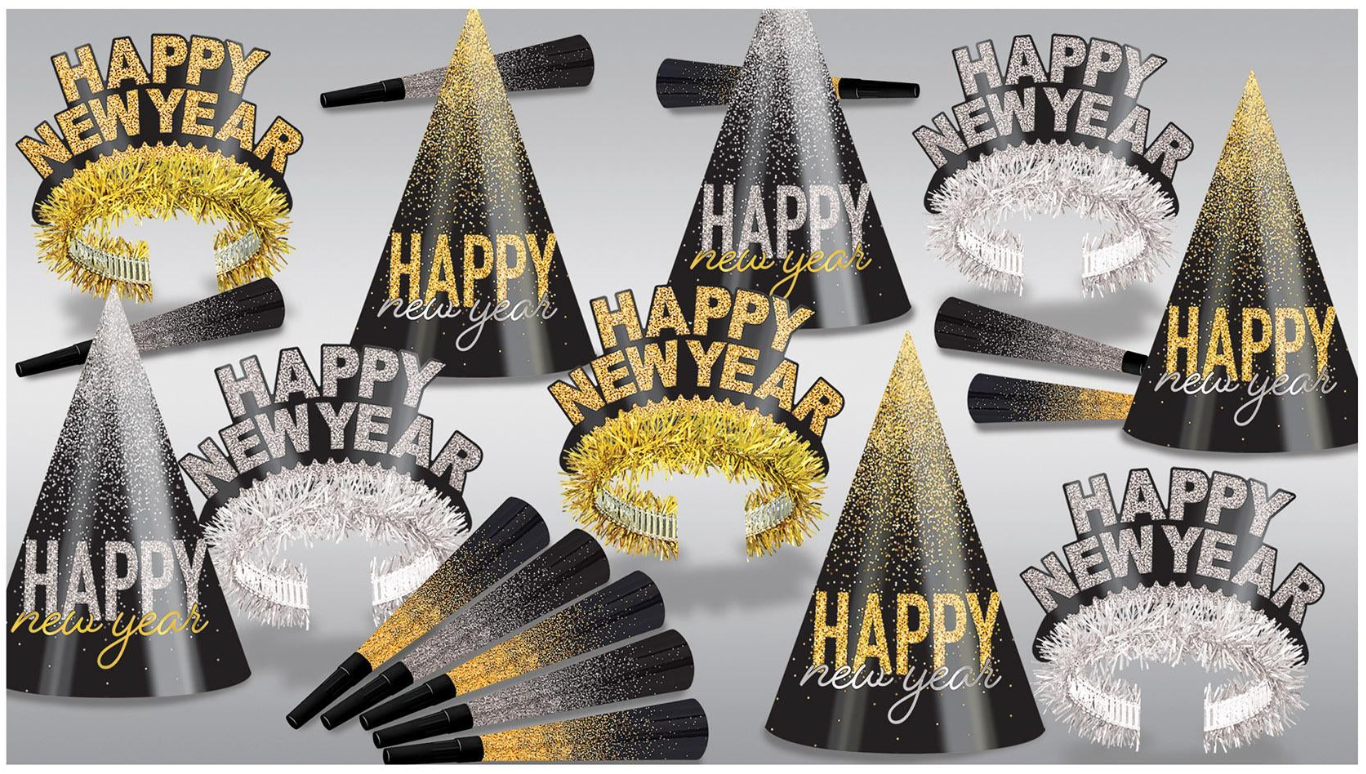 NYE Silver and Gold Midnight Burst Assortment for 10