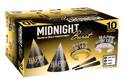 NYE Silver and Gold Midnight Burst Assortment for 10