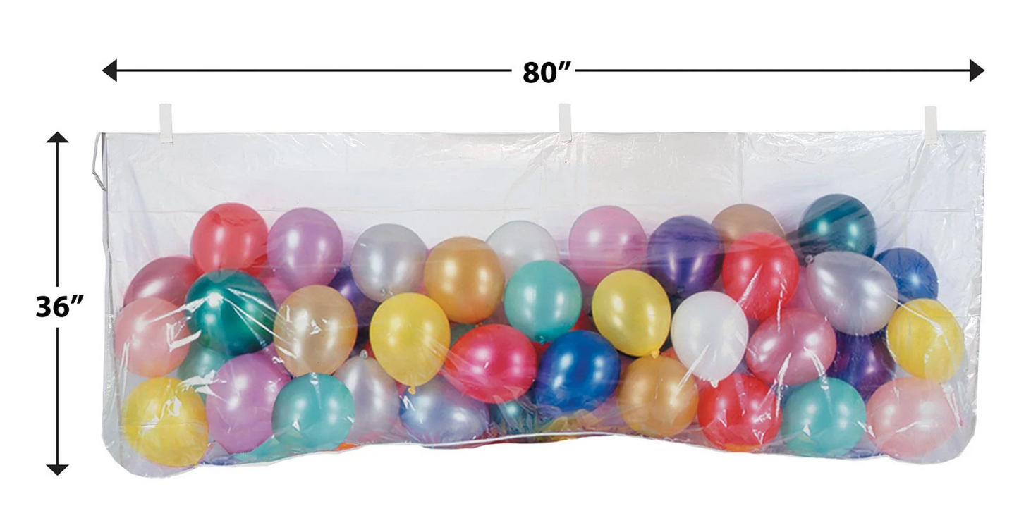 NYE Plastic Balloon Bag with 100 Balloons
