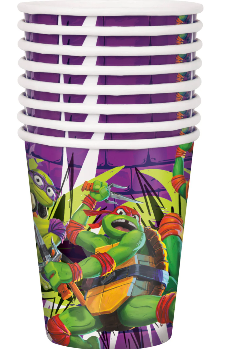 8 Teenage Mutant Ninja Turtle Mayhem 9oz Paper Cup