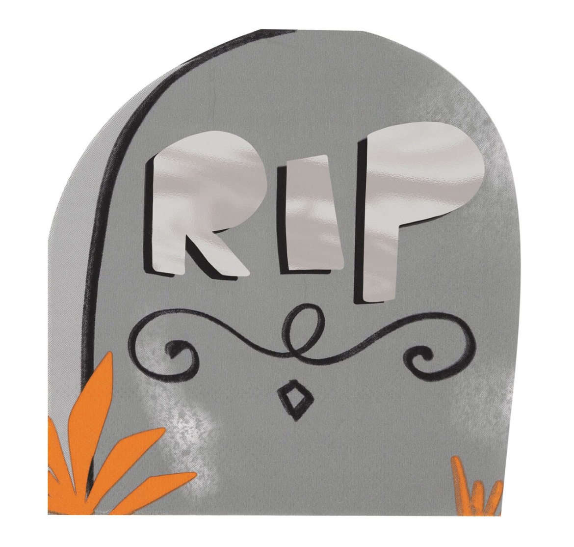 16 Bats & Boos Tombstone Shape Nap