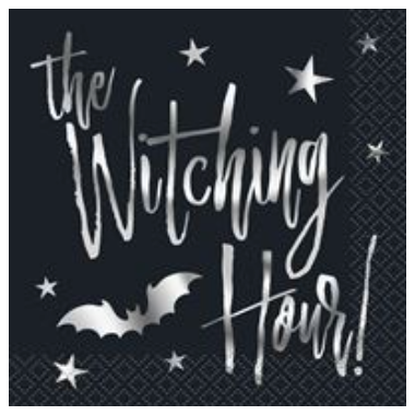 20 Silver Bats Napkin (S)