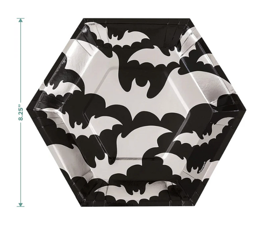8 Silver Bats 8.25in Hx Shape Plate