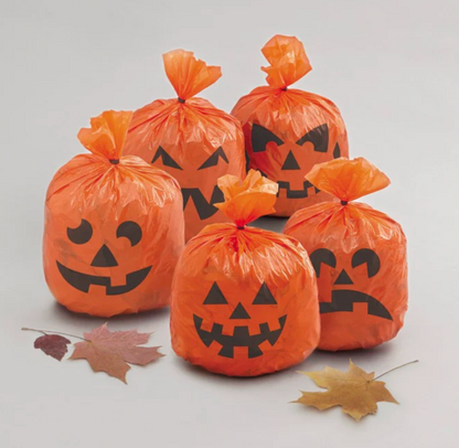 Pumpkin Hanging Leaf Bags, 20ct
