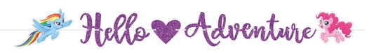 My Little Pony Glittered Banner
