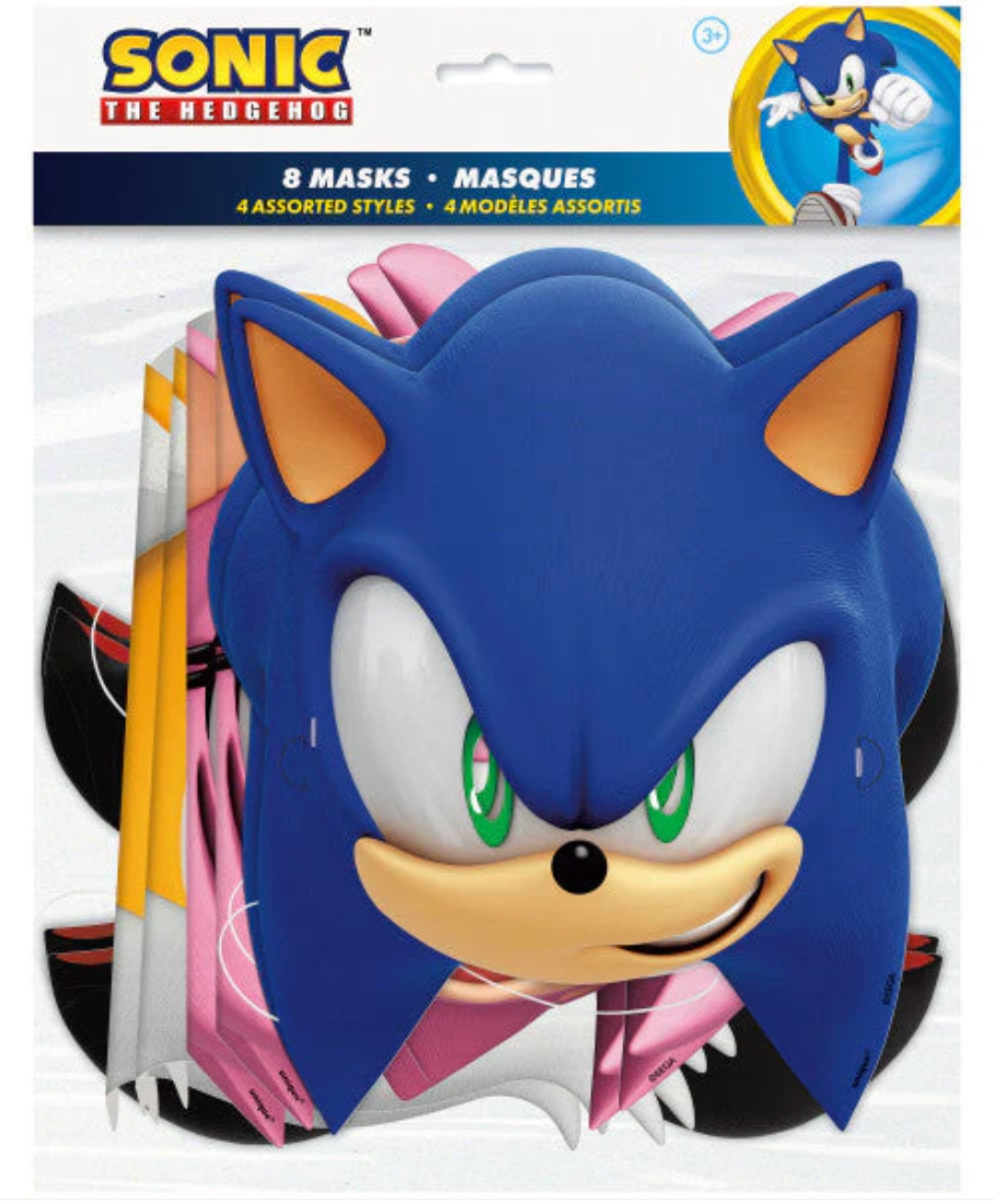 Sonic Paper Masks 8ct